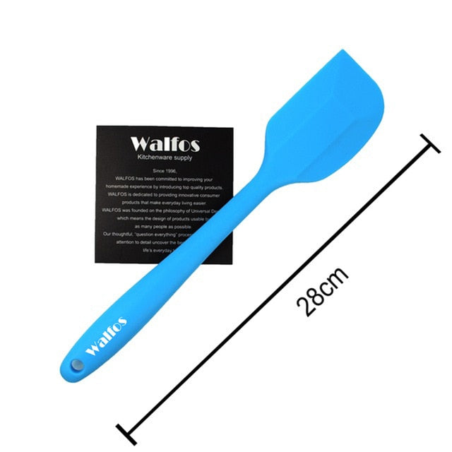 WALFOS food grade Non Stick butter cooking silicone spatula set cookie pastry scraper cake baking spatula silicone spatula - Cookinero