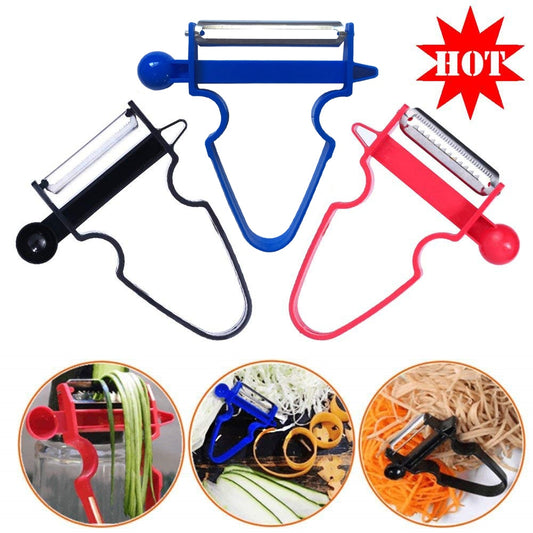 1/3PCS Stainless Vegetable Julienne Cutter Paring Knife Fruit Peeler Grater Vegetable Slicer Kitchen Tools Supplies Accessories - Cookinero