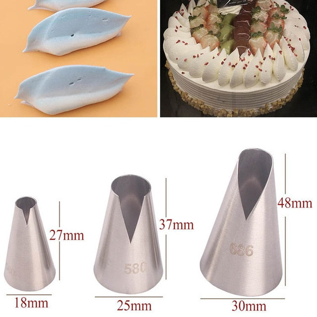 1/3/5/7pc/set of chrysanthemum Nozzle Icing Piping Pastry Nozzles kitchen gadget baking accessories Making cake decoration tools - Cookinero