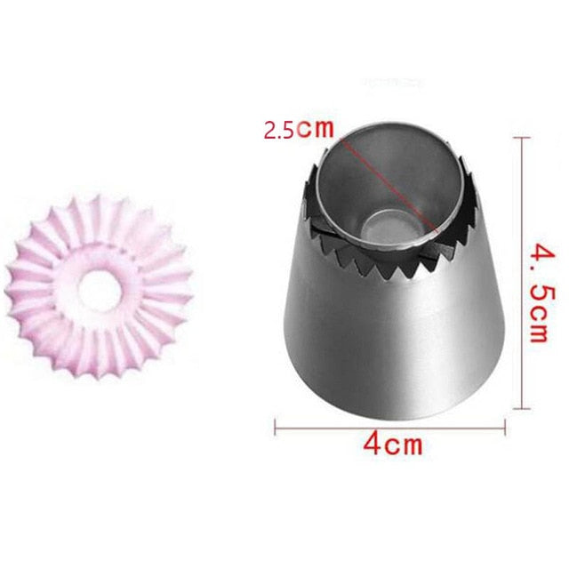 1/3/5/7pc/set of chrysanthemum Nozzle Icing Piping Pastry Nozzles kitchen gadget baking accessories Making cake decoration tools - Cookinero