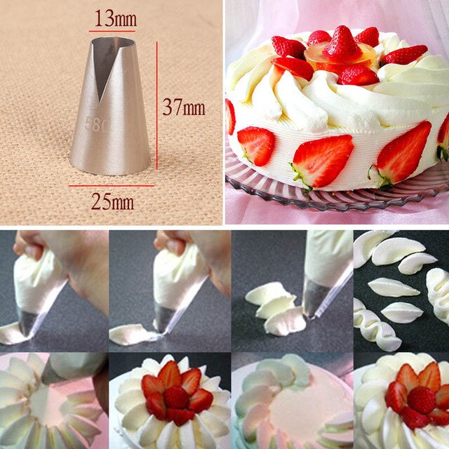 1/3/5/7pc/set of chrysanthemum Nozzle Icing Piping Pastry Nozzles kitchen gadget baking accessories Making cake decoration tools - Cookinero
