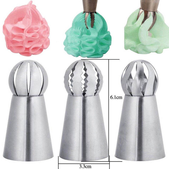 1/3/5/7pc/set of chrysanthemum Nozzle Icing Piping Pastry Nozzles kitchen gadget baking accessories Making cake decoration tools - Cookinero