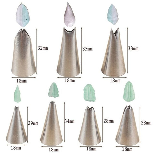 1/3/5/7pc/set of chrysanthemum Nozzle Icing Piping Pastry Nozzles kitchen gadget baking accessories Making cake decoration tools - Cookinero