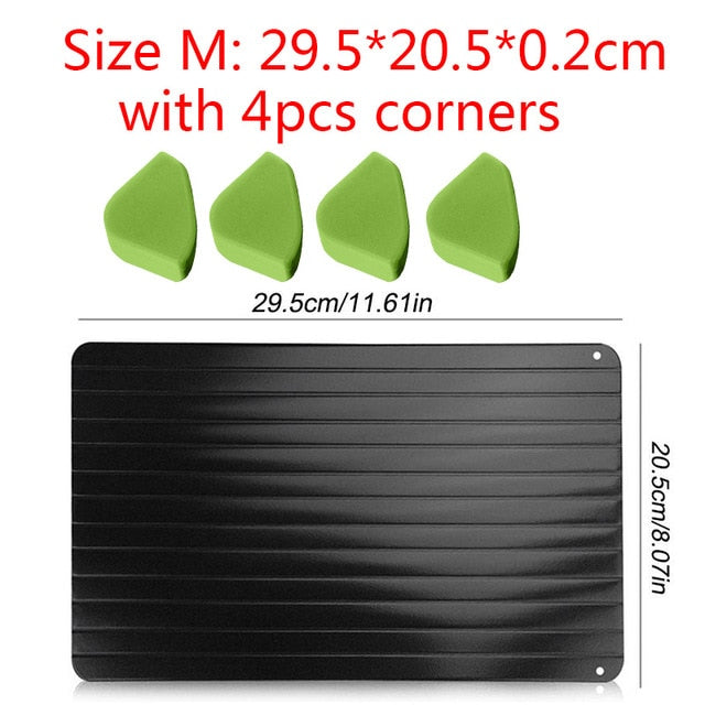 Meijuner Fast Defrosting Tray Thaw Frozen Food Meat Fruit Quick Defrosting Plate Board Defrost Kitchen Gadget Tool - Cookinero