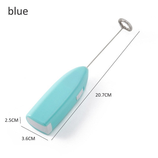 1pc Milk Drink Coffee Whisk Mixer Electric Egg Beater Frother Foamer Mini Handle Stirrer Practical Kitchen Cooking Tool - Cookinero