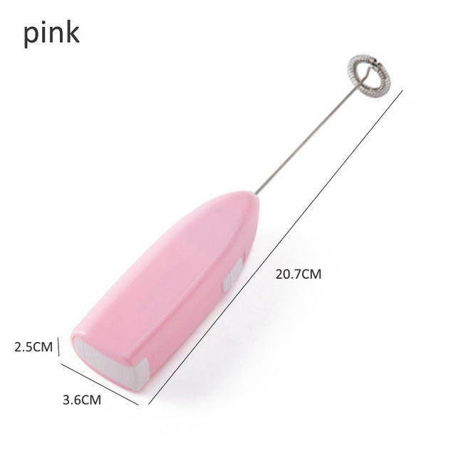 1pc Milk Drink Coffee Whisk Mixer Electric Egg Beater Frother Foamer Mini Handle Stirrer Practical Kitchen Cooking Tool - Cookinero