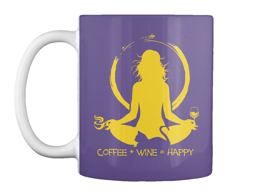 Coffe And Wine Are Happy Perfect Days Gift Coffee Mug - Cookinero