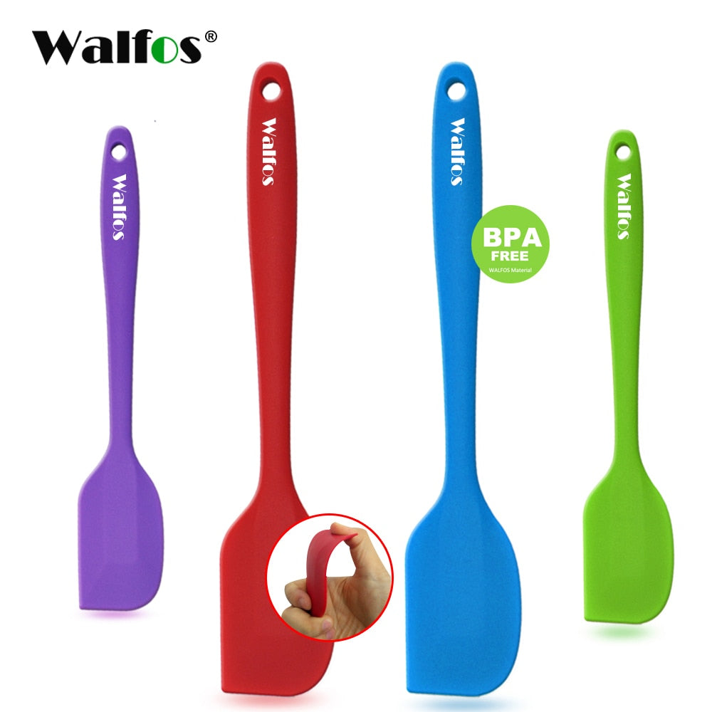 WALFOS  food grade Non Stick butter cooking silicone spatula set cookie pastry scraper cake baking spatula silicone spatula - Cookinero