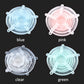6Pcs Kitchen Universal Accessories Silicone Reusable Food Wrap Bowl Pot Cover Silicone Stretch Lids Cooking Cookware Tools - Cookinero