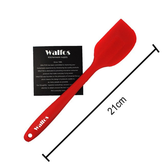 WALFOS  food grade Non Stick butter cooking silicone spatula set cookie pastry scraper cake baking spatula silicone spatula - Cookinero