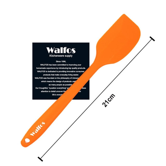 WALFOS  food grade Non Stick butter cooking silicone spatula set cookie pastry scraper cake baking spatula silicone spatula - Cookinero