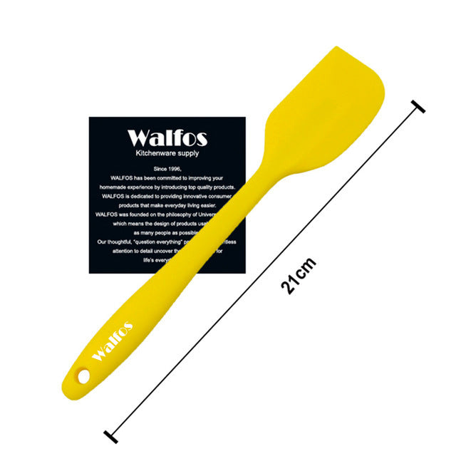 WALFOS  food grade Non Stick butter cooking silicone spatula set cookie pastry scraper cake baking spatula silicone spatula - Cookinero