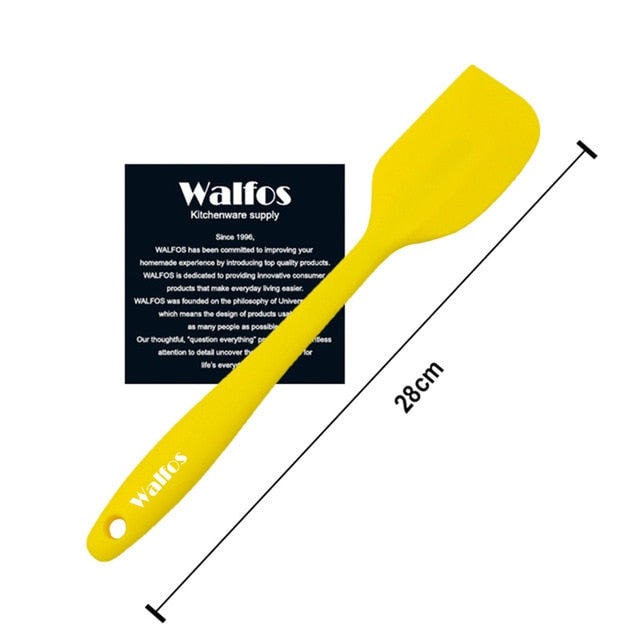 WALFOS  food grade Non Stick butter cooking silicone spatula set cookie pastry scraper cake baking spatula silicone spatula - Cookinero