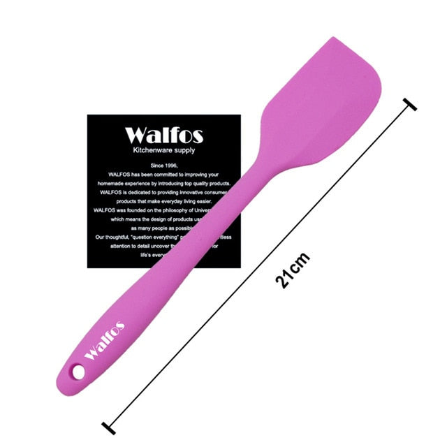 WALFOS  food grade Non Stick butter cooking silicone spatula set cookie pastry scraper cake baking spatula silicone spatula - Cookinero