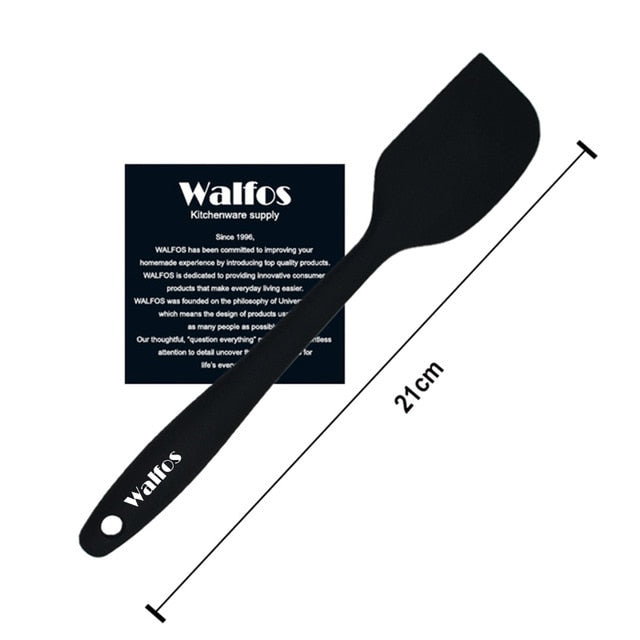 WALFOS  food grade Non Stick butter cooking silicone spatula set cookie pastry scraper cake baking spatula silicone spatula - Cookinero