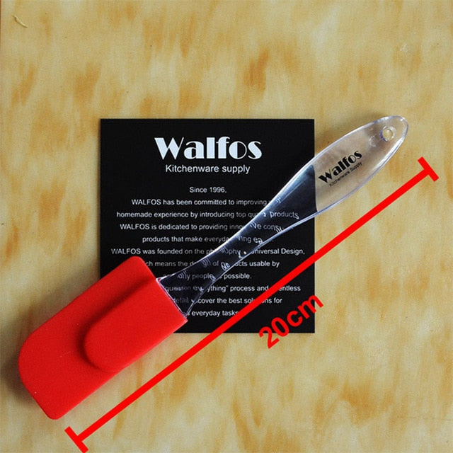 WALFOS  food grade Non Stick butter cooking silicone spatula set cookie pastry scraper cake baking spatula silicone spatula - Cookinero