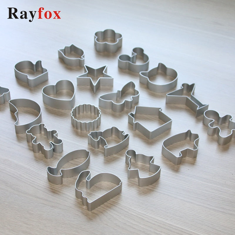 28 Style Cookie Cutters Moulds Aluminum Alloy Cute Animal Shape Biscuit Mold DIY Fondant Pastry Decorating Baking Kitchen Tools - Cookinero