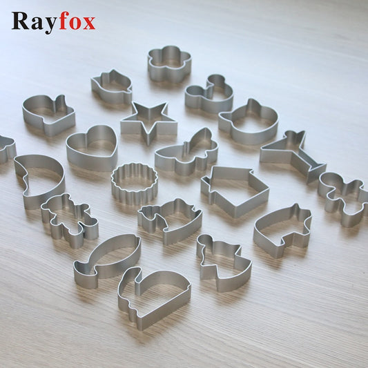 28 Style Cookie Cutters Moulds Aluminum Alloy Cute Animal Shape Biscuit Mold DIY Fondant Pastry Decorating Baking Kitchen Tools - Cookinero