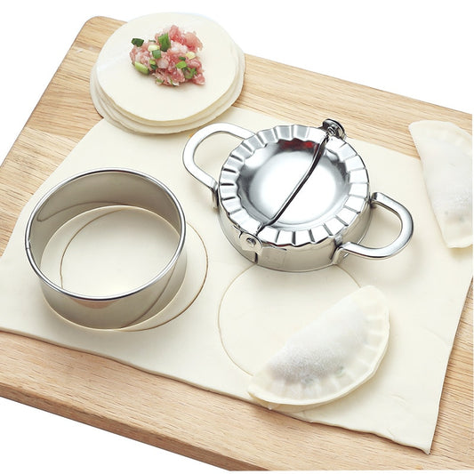 New DIY Dumplings Maker Tool 304 Stainless Steel Jiaozi Pierogi Mold Dumpling Mold Clips Baking Molds Pastry Kitchen Accessories - Cookinero