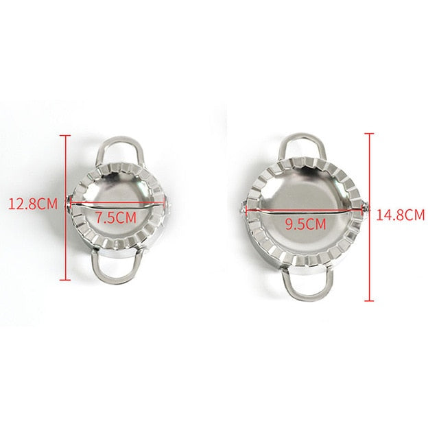 New DIY Dumplings Maker Tool 304 Stainless Steel Jiaozi Pierogi Mold Dumpling Mold Clips Baking Molds Pastry Kitchen Accessories - Cookinero