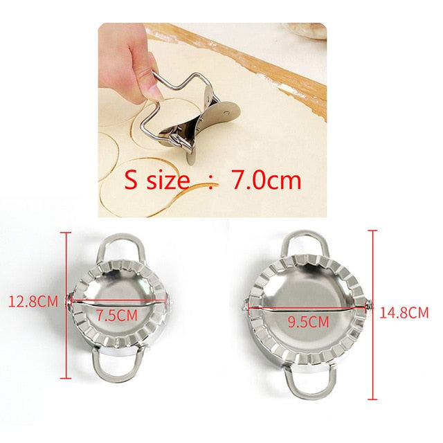 New DIY Dumplings Maker Tool 304 Stainless Steel Jiaozi Pierogi Mold Dumpling Mold Clips Baking Molds Pastry Kitchen Accessories - Cookinero