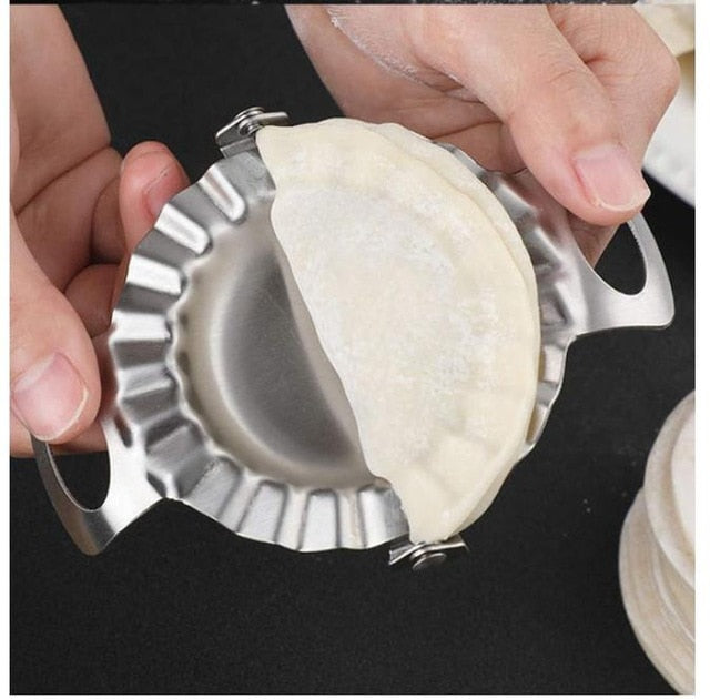 New DIY Dumplings Maker Tool 304 Stainless Steel Jiaozi Pierogi Mold Dumpling Mold Clips Baking Molds Pastry Kitchen Accessories - Cookinero