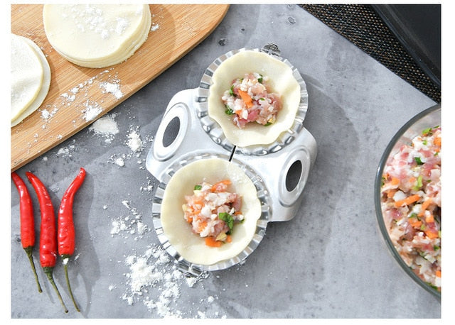 New DIY Dumplings Maker Tool 304 Stainless Steel Jiaozi Pierogi Mold Dumpling Mold Clips Baking Molds Pastry Kitchen Accessories - Cookinero