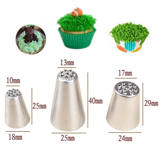 1/3/5/7pc/set of chrysanthemum Nozzle Icing Piping Pastry Nozzles kitchen gadget baking accessories Making cake decoration tools - Cookinero