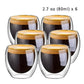 80/250/350/450ml Heat-resistant Double Wall Glass Cup Beer Coffee Cups Handmade Healthy Drink Mug Tea Mugs Transparent Drinkware - Cookinero
