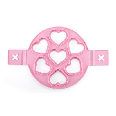 1Pcs Silicone Non Stick Fantastic Egg Pancake Maker Ring Kitchen Baking Omelet Moulds Flip cooker Egg Ring Mold - Cookinero