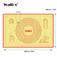 WALFOS Non-Stick Silicone Baking Mat Pad Sheet Baking pastry tools Rolling Dough Mat Large Size for Cake Cookie Macaron - Cookinero