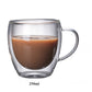 80/250/350/450ml Heat-resistant Double Wall Glass Cup Beer Coffee Cups Handmade Healthy Drink Mug Tea Mugs Transparent Drinkware - Cookinero