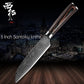XITUO Chef Bread Eviscerate Sliced Fruit Chinese Japanese Kitchen Knife Sharp Utility santoku Complete Damascus Pattern Cooking - Cookinero
