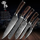XITUO Chef Bread Eviscerate Sliced Fruit Chinese Japanese Kitchen Knife Sharp Utility santoku Complete Damascus Pattern Cooking - Cookinero