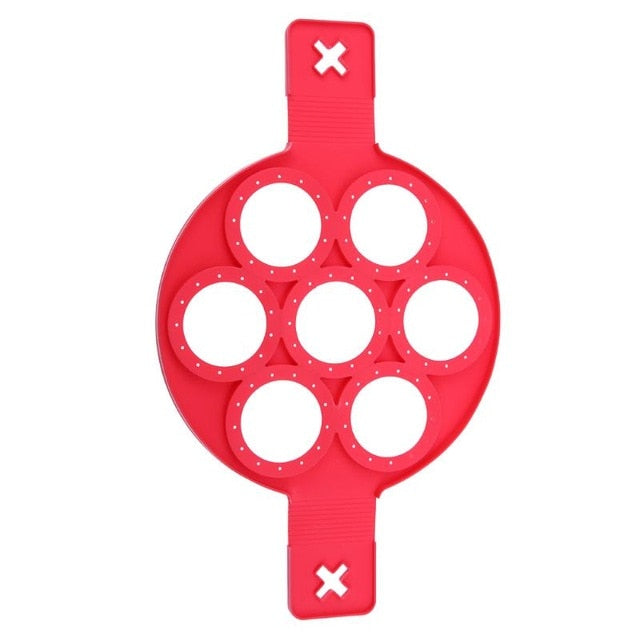 Pancake Egg Ring Maker Nonstick Cooking Tool Round Heart Pancake Maker Egg Cooker Pan Flip Eggs Mold Kitchen Baking Accessories - Cookinero