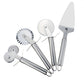 4 Patterns Stainless Steel Pizza Cutter Double Roller Pizza Knife Cutter Pastry Pasta Dough Crimper Kitchen Pizza Tools - Cookinero