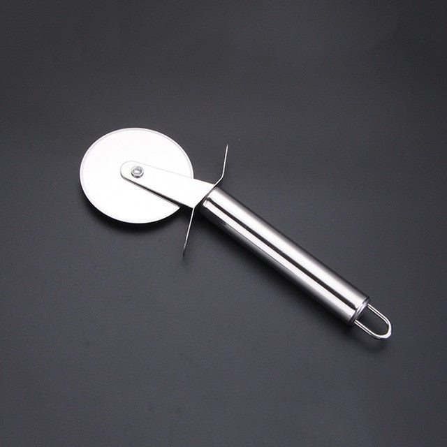 4 Patterns Stainless Steel Pizza Cutter Double Roller Pizza Knife Cutter Pastry Pasta Dough Crimper Kitchen Pizza Tools - Cookinero