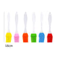 1pcs Six Color Silica Gel Brush High Temperature Baking Barbecue Brush Baking Tool Silica Gel Oil Brush PP Handle - Cookinero