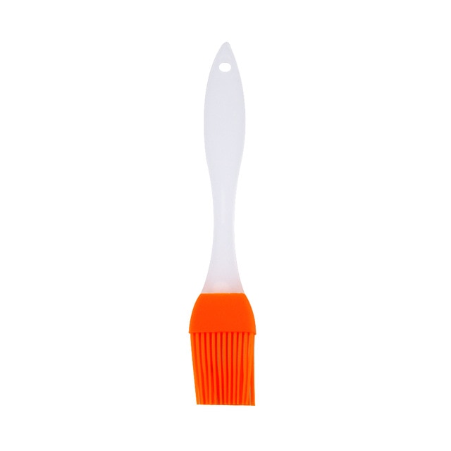 1pcs Six Color Silica Gel Brush High Temperature Baking Barbecue Brush Baking Tool Silica Gel Oil Brush PP Handle - Cookinero