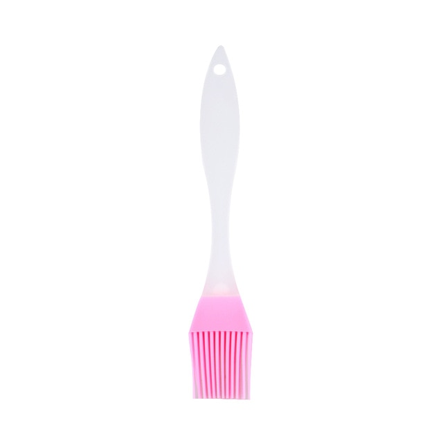 1pcs Six Color Silica Gel Brush High Temperature Baking Barbecue Brush Baking Tool Silica Gel Oil Brush PP Handle - Cookinero