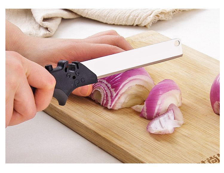 Stainless Steel Kitchen Scissors 2 in 1 Cutting Board Chopper Clever Fruit Vegetable Multifunctional Cutter Drop shipping - Cookinero