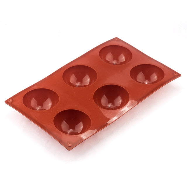 Ball Sphere Silicone Mold For Cake Pastry Baking Chocolate Candy Fondant Bakeware Round Shape Dessert Mould DIY Decorating - Cookinero