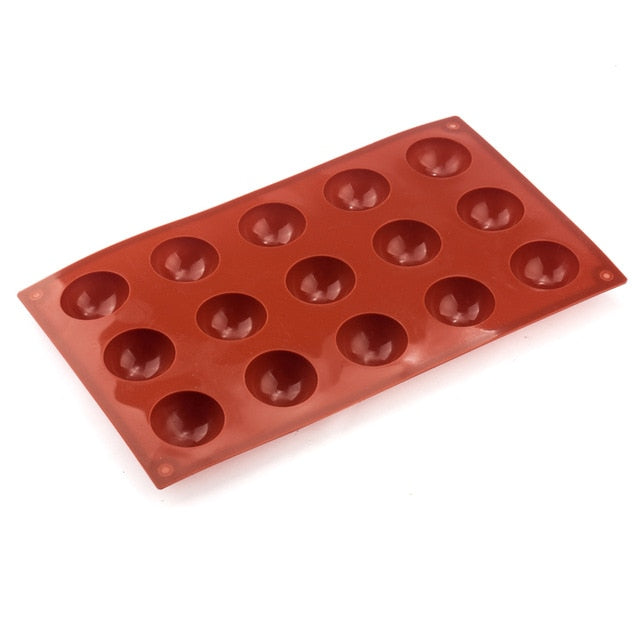 Ball Sphere Silicone Mold For Cake Pastry Baking Chocolate Candy Fondant Bakeware Round Shape Dessert Mould DIY Decorating - Cookinero