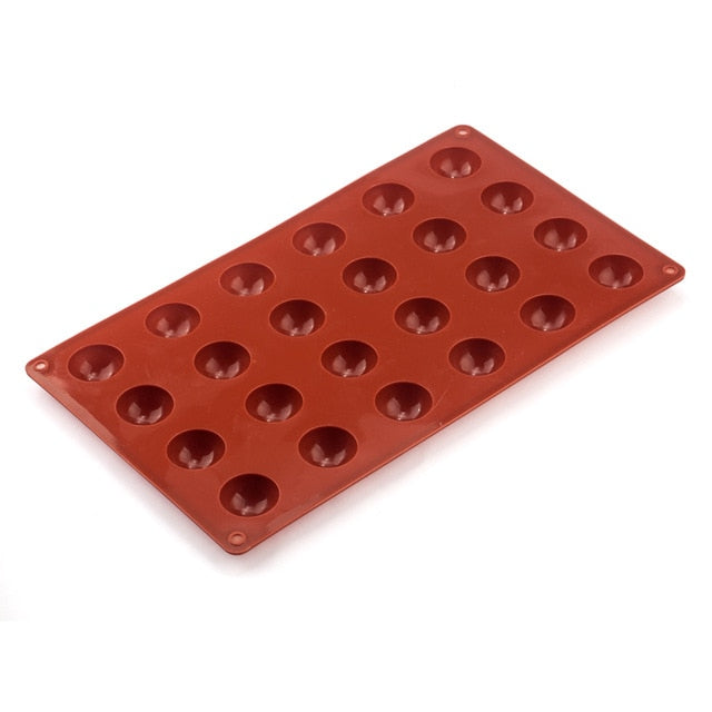Ball Sphere Silicone Mold For Cake Pastry Baking Chocolate Candy Fondant Bakeware Round Shape Dessert Mould DIY Decorating - Cookinero