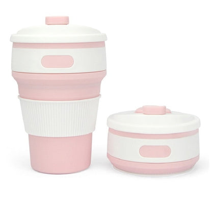 Coffee Mugs Travel Collapsible Silicone Cup Folding Water Cups BPA FREE Food Grade Drinking Ware Mug Tea Coffee Cups - Cookinero