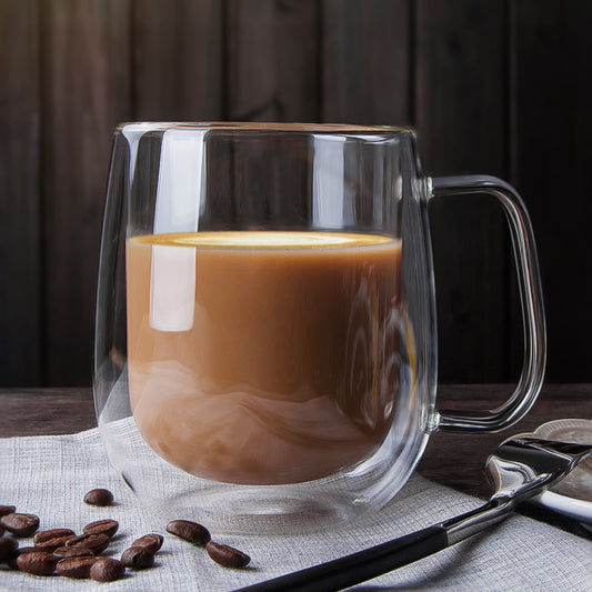 Heat-resistant Double Wall Glass Cup Beer Coffee Cup Handmade Creative Beer Mug Tea Cup Whiskey Glass Cups Drinkware - Cookinero