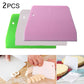 2PCS Dough Scrapers Cream Smooth Cake Spatula Baking Scraper Multipurpose Kitchen Scrapers for Pizza Dough Pastry Cake - Cookinero