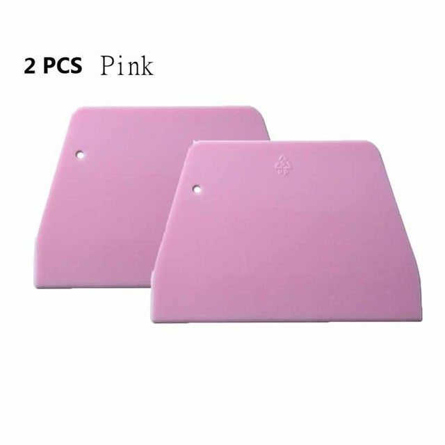 2PCS Dough Scrapers Cream Smooth Cake Spatula Baking Scraper Multipurpose Kitchen Scrapers for Pizza Dough Pastry Cake - Cookinero