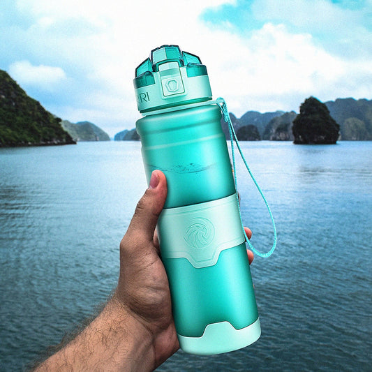 ZORRI Bottle For Water Protein Shaker Portable Motion Sports Water Bottle Bpa Free Plastic For Sports Camping Hiking Gourde - Cookinero