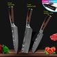 Kitchen knives Set Professional Chef Knives Japanese 7CR17 440C High Carbon Stainless Steel Imitation Damascus Pattern Knife Set - Cookinero
